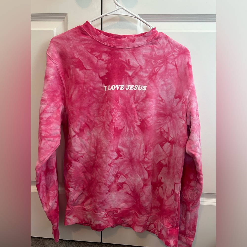 Tie dye crewneck size small